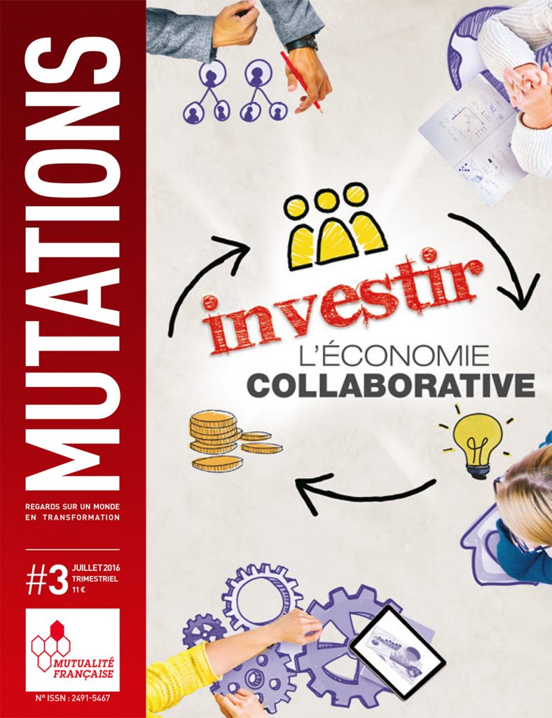Mutations #3 : Une du magazine sur l'économie collaborative.