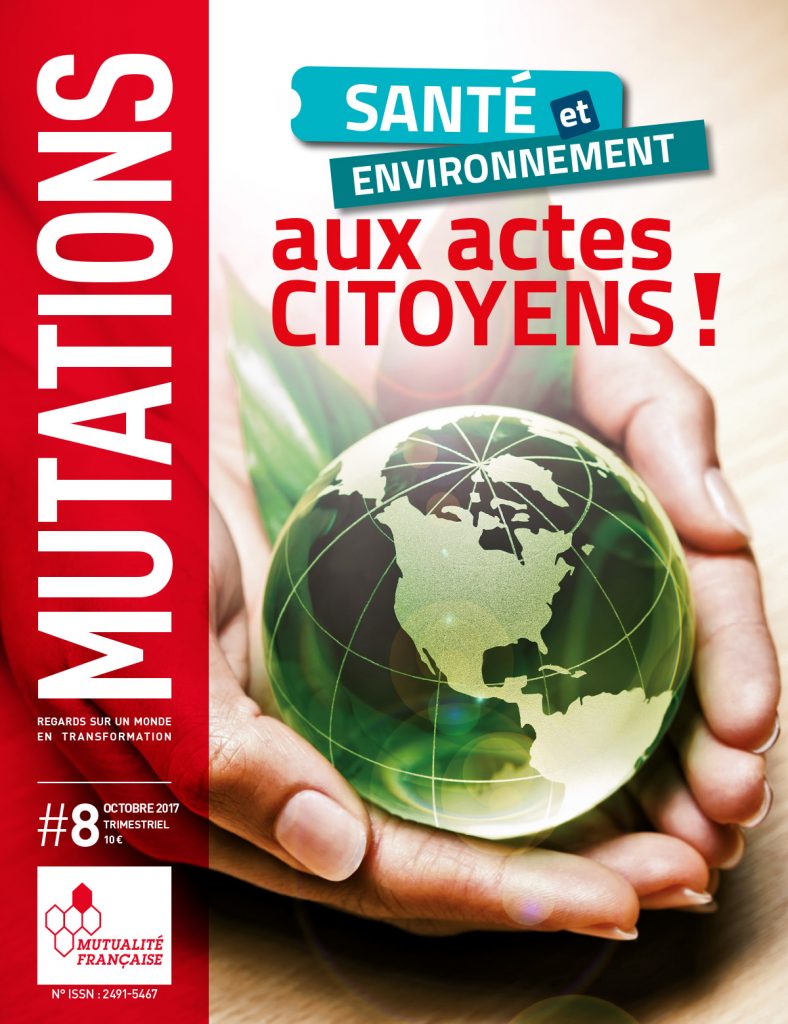 Mutations #8 : Une du magazine sur la santé et l'environnement.
