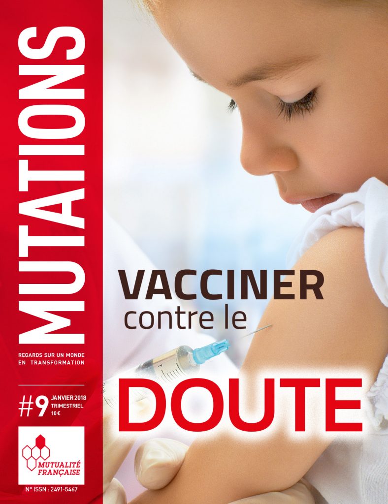 Mutations #9 : Une du magazine sur la vaccination.
