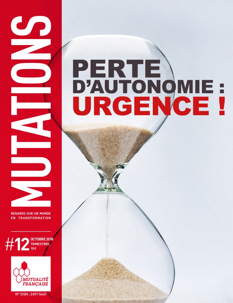 Mutations #12 : Une du magazine sur la perte d'autonomie.