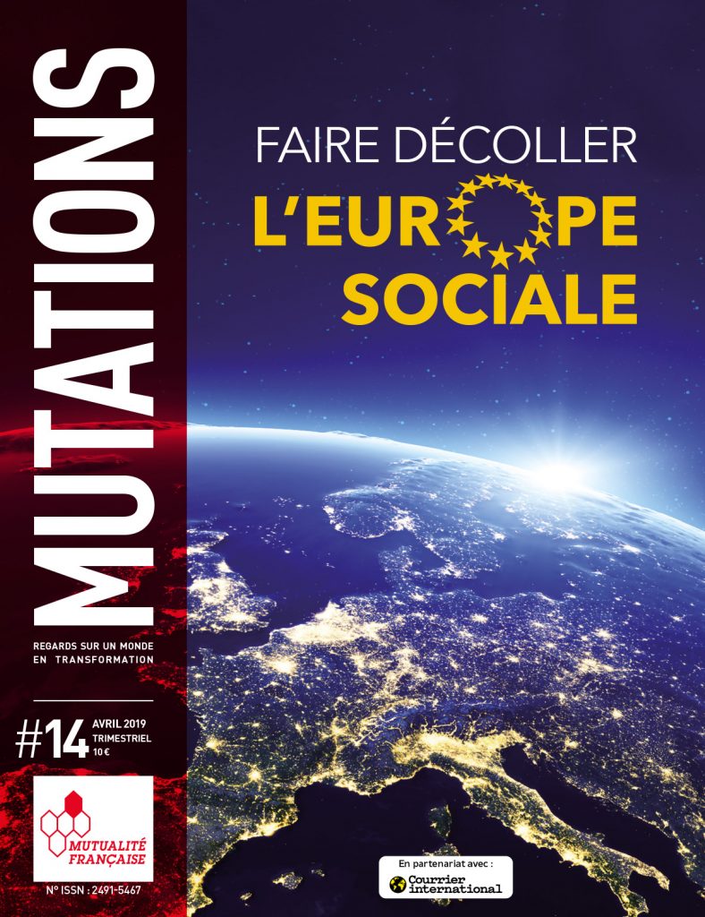 Mutations #14 : Une du magazine sur l'Europe sociale.