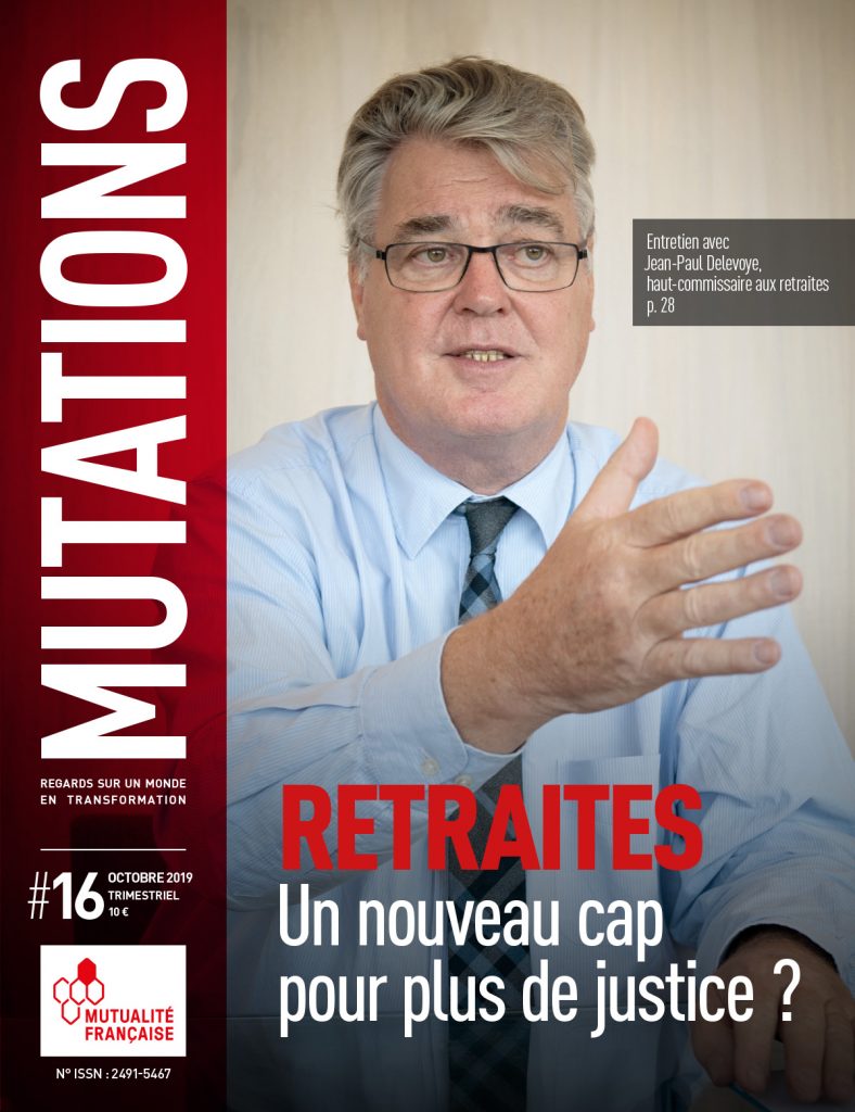 Mutations #16 : Une du magazine sur les retraites.