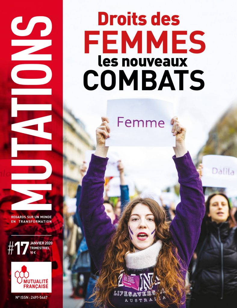 Mutations #17 : Une du magazine sur les droits des femmes.