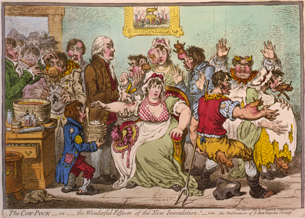James Gillray minotaurisation variola vaccina