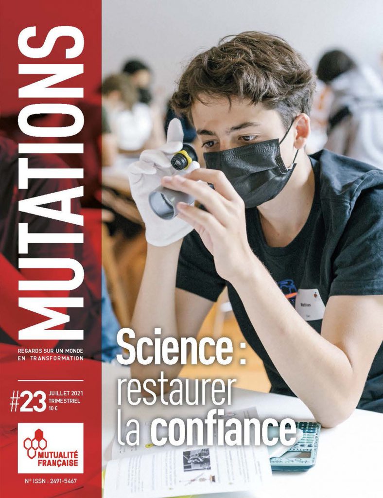 Mutations #23 : Une du magazine sur la science.